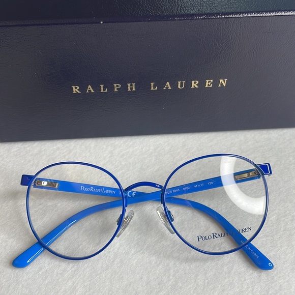 Polo Ralph Lauren Accessories - NEW Polo Ralph Lauren Blue Glasses with Case, Box, and Lens Cloth